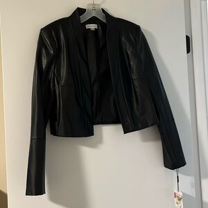 Calvin Klein cropped black Medium jacket
